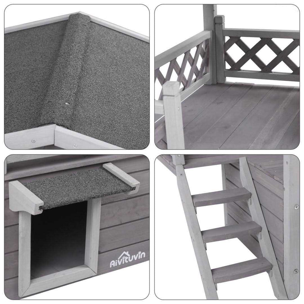 Outdoor & Indoor Cat House H655