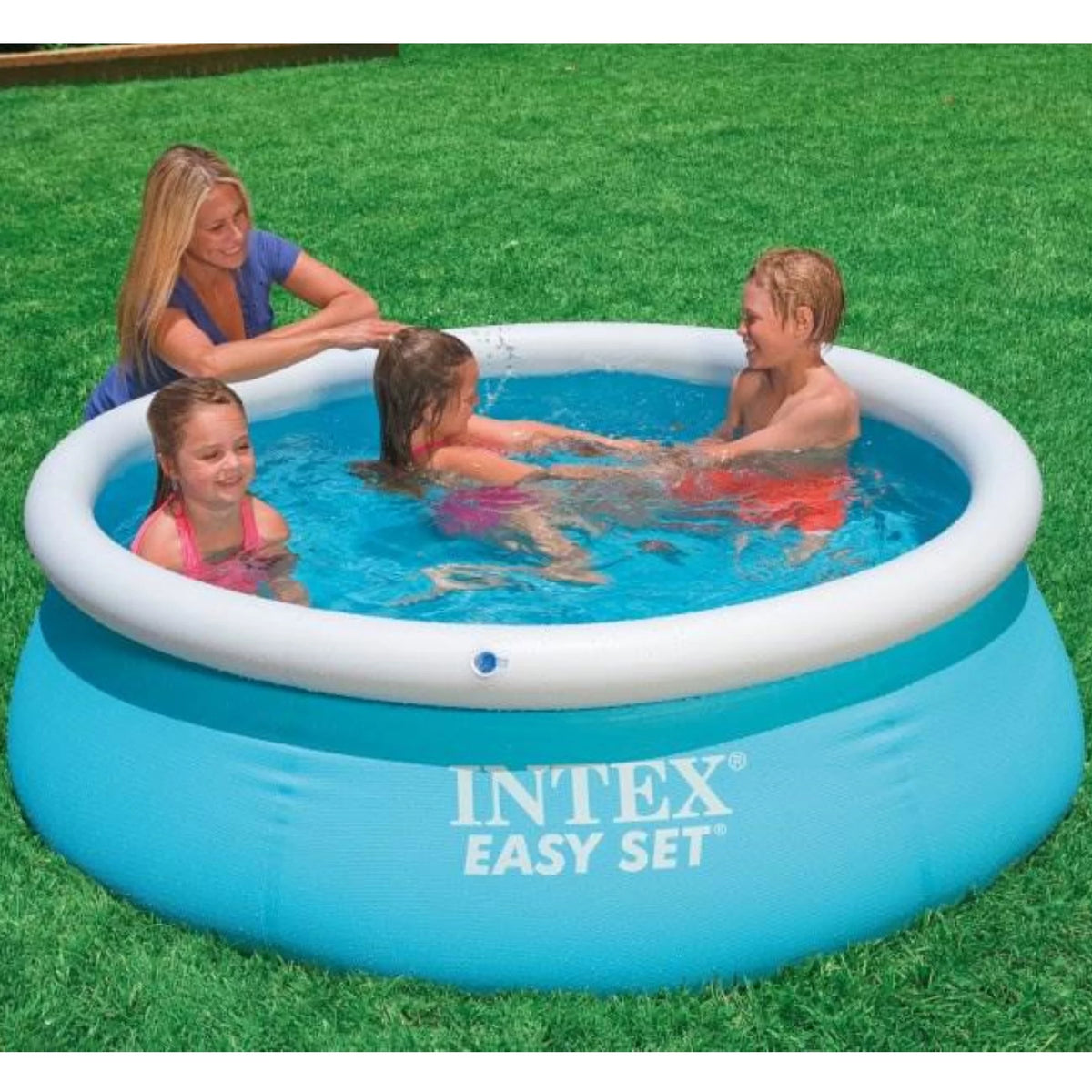 Inflatable Outdoor Pool with Filter Pump L33205
