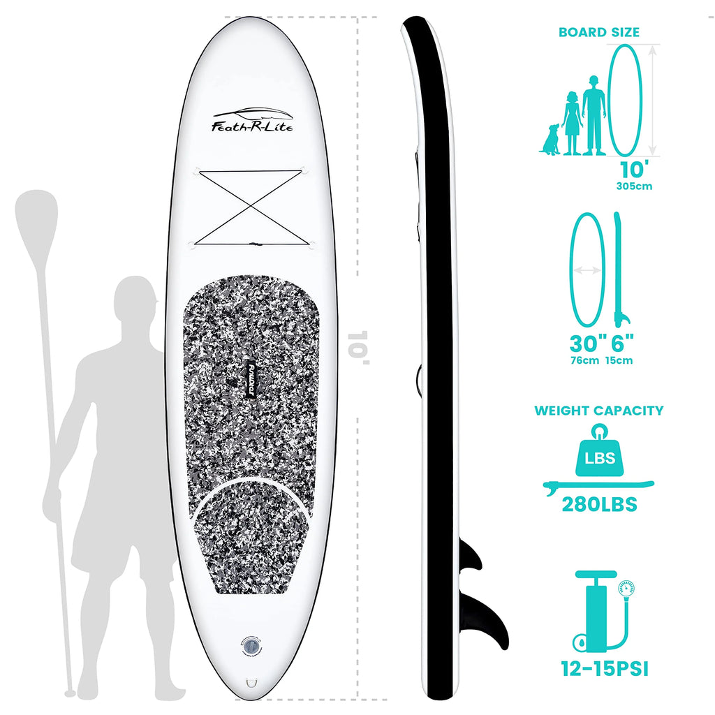 Red Camo Pattern Inflatable Stand Up Paddle Board 10'x30''x6'' A380970