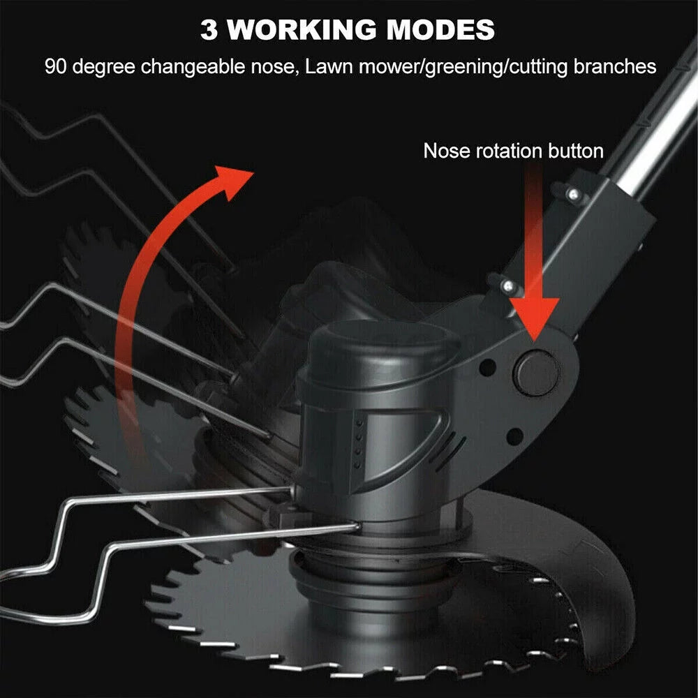 Cordless Electric Weed Eater Lawn Edger Grass String Trimmer A19308