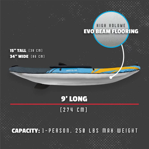 1 Person Inflatable Kayak with Cover Q802878