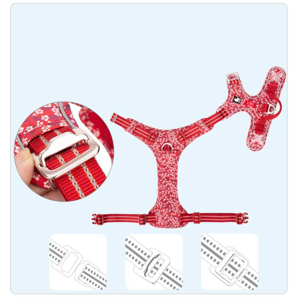 Floral Dog Harness C747